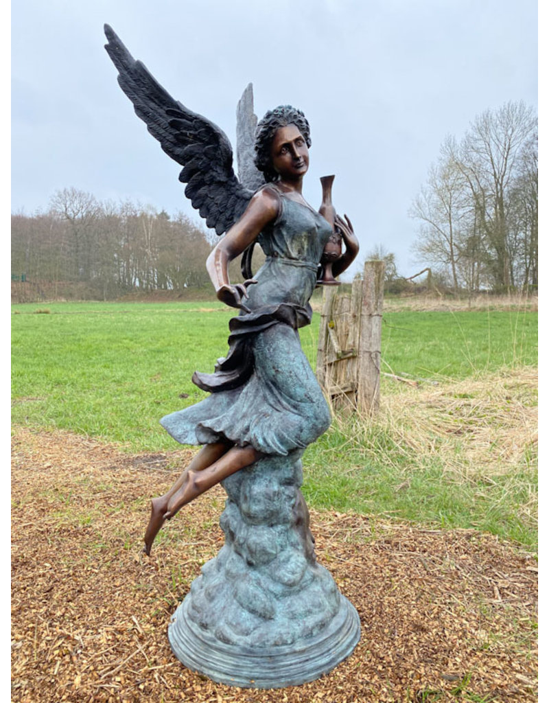 Enja – Engel Wasserspeier Bronzefigur
