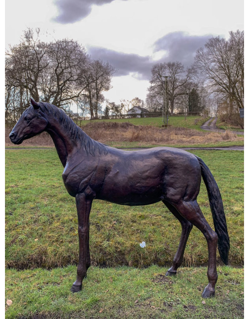 Eclipse – Lebensgroßes Pferd Bronzefigur