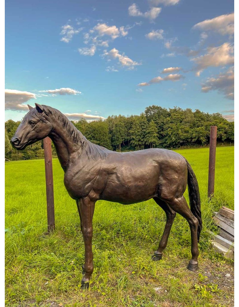 Eclipse – Lebensgroßes Pferd Bronzefigur