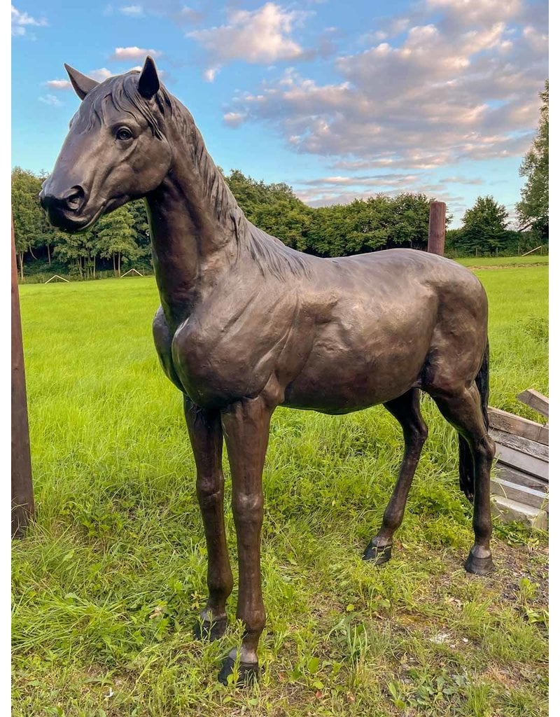 Eclipse – Lebensgroßes Pferd Bronzefigur