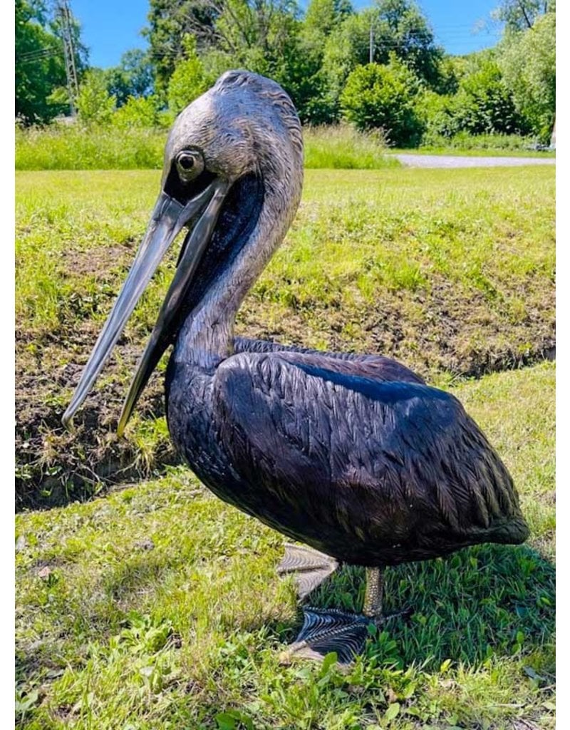 Pelecanus – Lebensgroßer Pelikan Wasserspeier