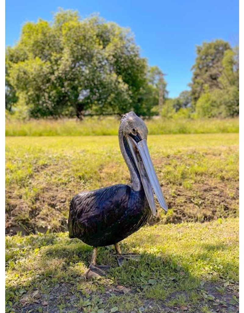 Pelecanus – Lebensgroßer Pelikan Wasserspeier