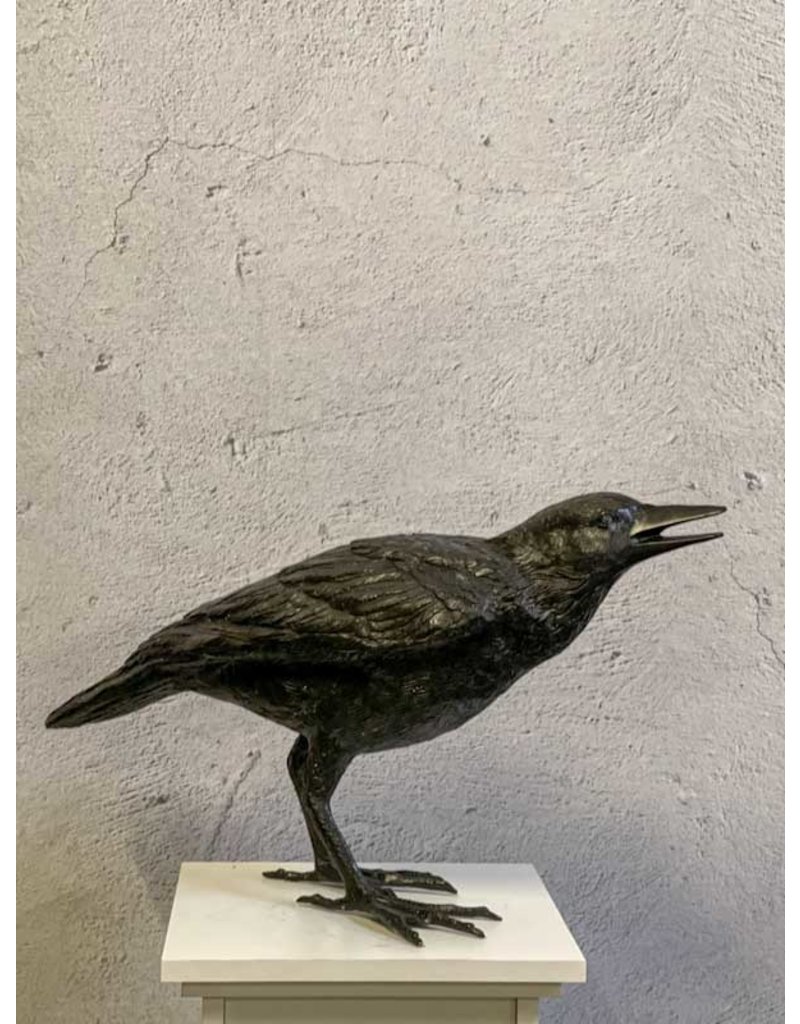 Cuervo  Cantando – Bronzeskulptur Rabe