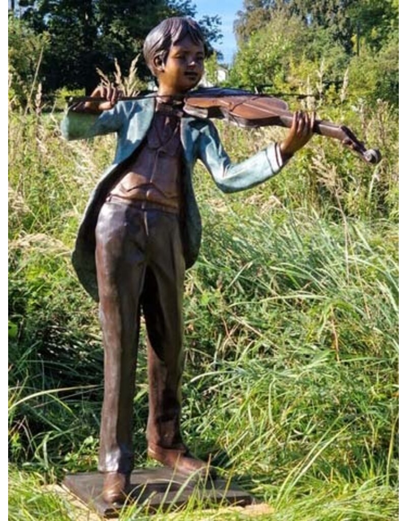 Wolfgang – Junge mit Violine Bronze