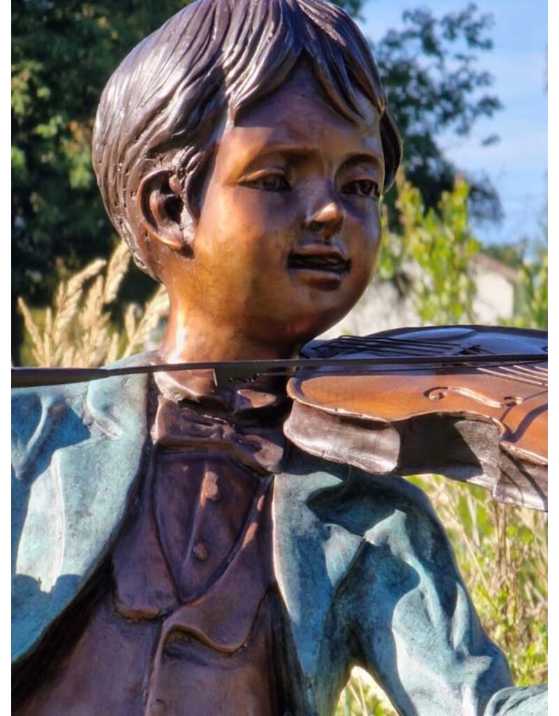 Wolfgang – Junge mit Violine Bronze
