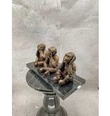 Kleine Sanzaru – Die drei Affen Bronzefiguren