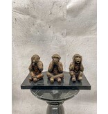 Kleine Sanzaru – Die drei Affen Bronzefiguren