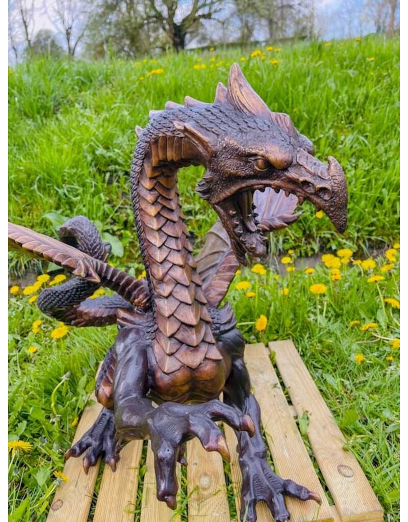 Draconis – Großer Bronzedrache Statue