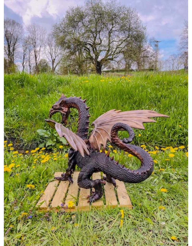 Draconis – Großer Bronzedrache Statue