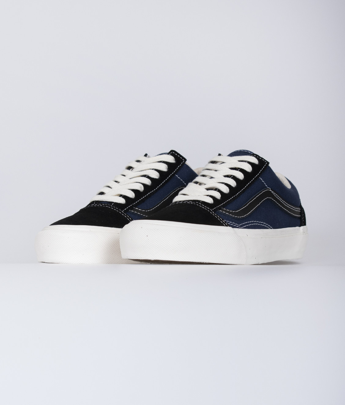 navy and black vans