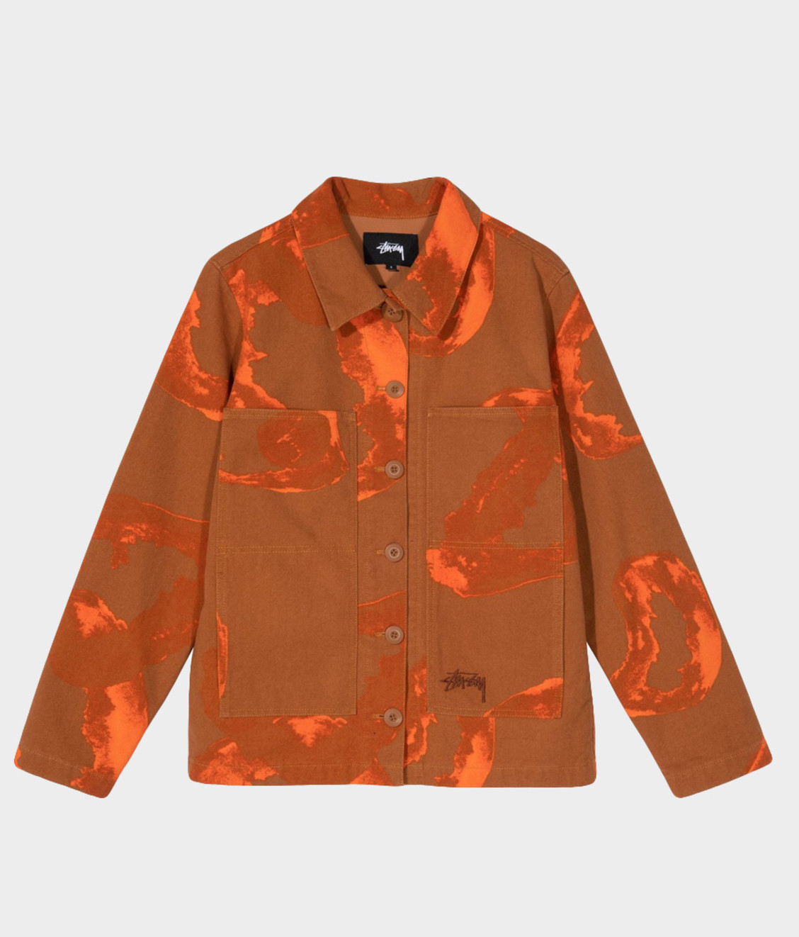 Stussy Stussy Printed Chore Coat Clay