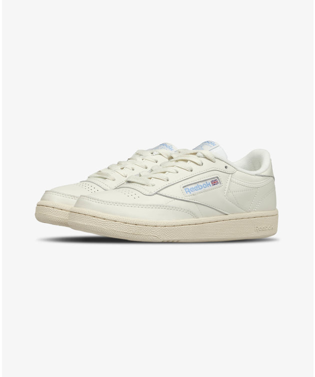 reebok club c white blue
