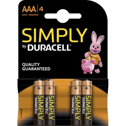 verrader zak Negen Duracell AAA - batterijen verpakking van 4 - AllesTegenOngedierte.nl