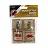Houten muizenval met stalen trigger 2-pack