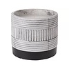 Citronella kaars in keramieken pot grijs | 11 cm