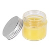 Citronella kaars in glazen pot