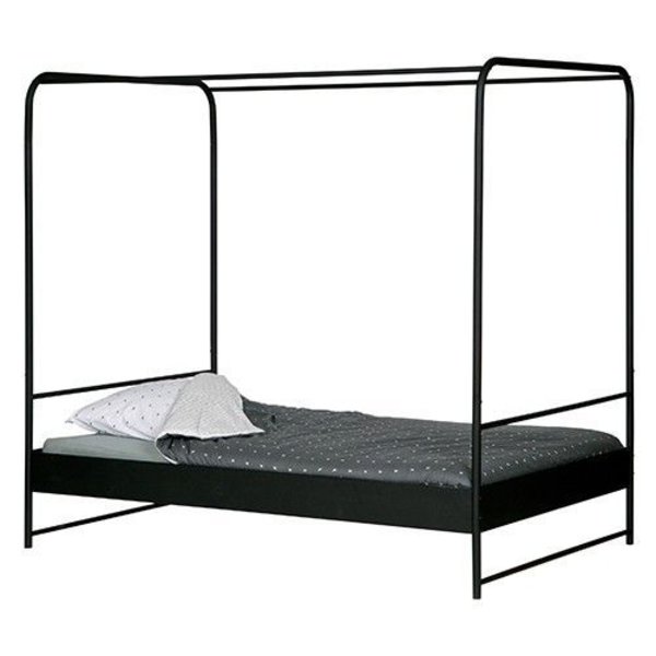 Bunk Hemelbed - Metaal Zwart - 90x200cm