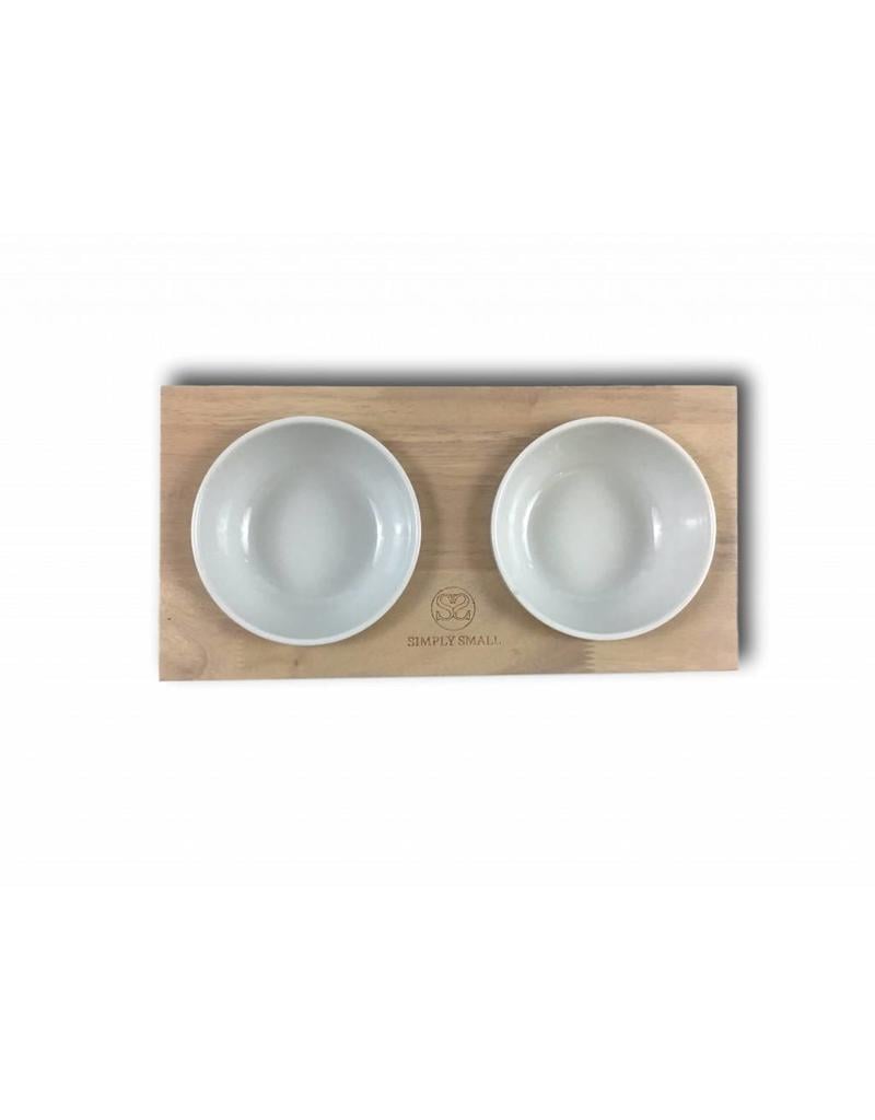 SIMPLY SMALL Feeding bowl - wood and ceramic - Ash - SIMPLY SMALL