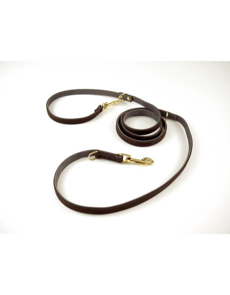 rolled leather dog leash