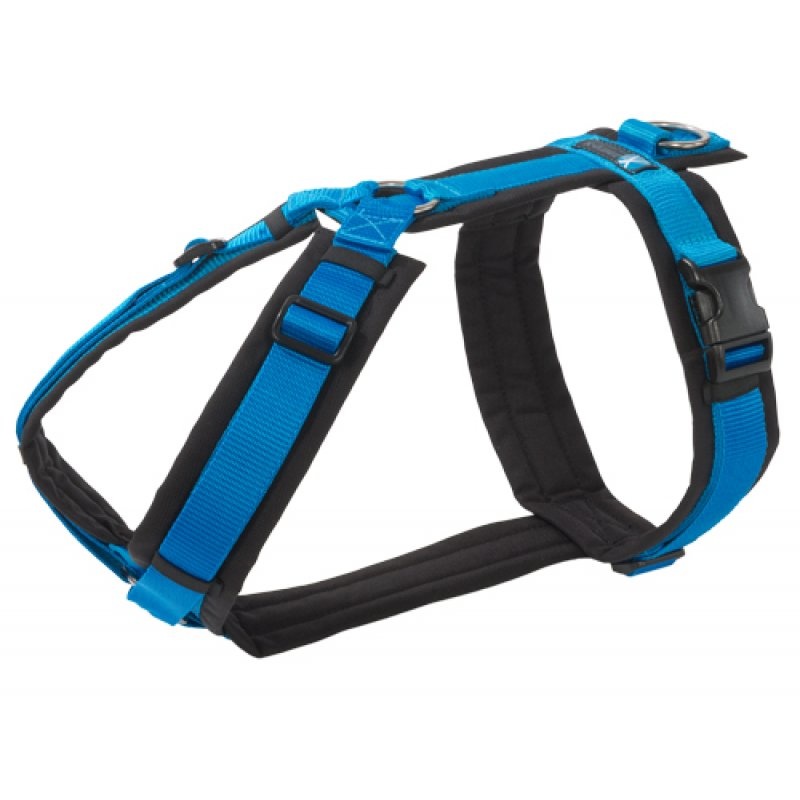 AnnyX Brustgeschirr Fun für kleine Hunde, XXS, schwarz/blau SIMPLY SMALL
