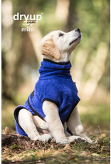 DRYUP Cape Mini, Trockencape, Hundebademantel für kleine Hunde - Blueberry Blau