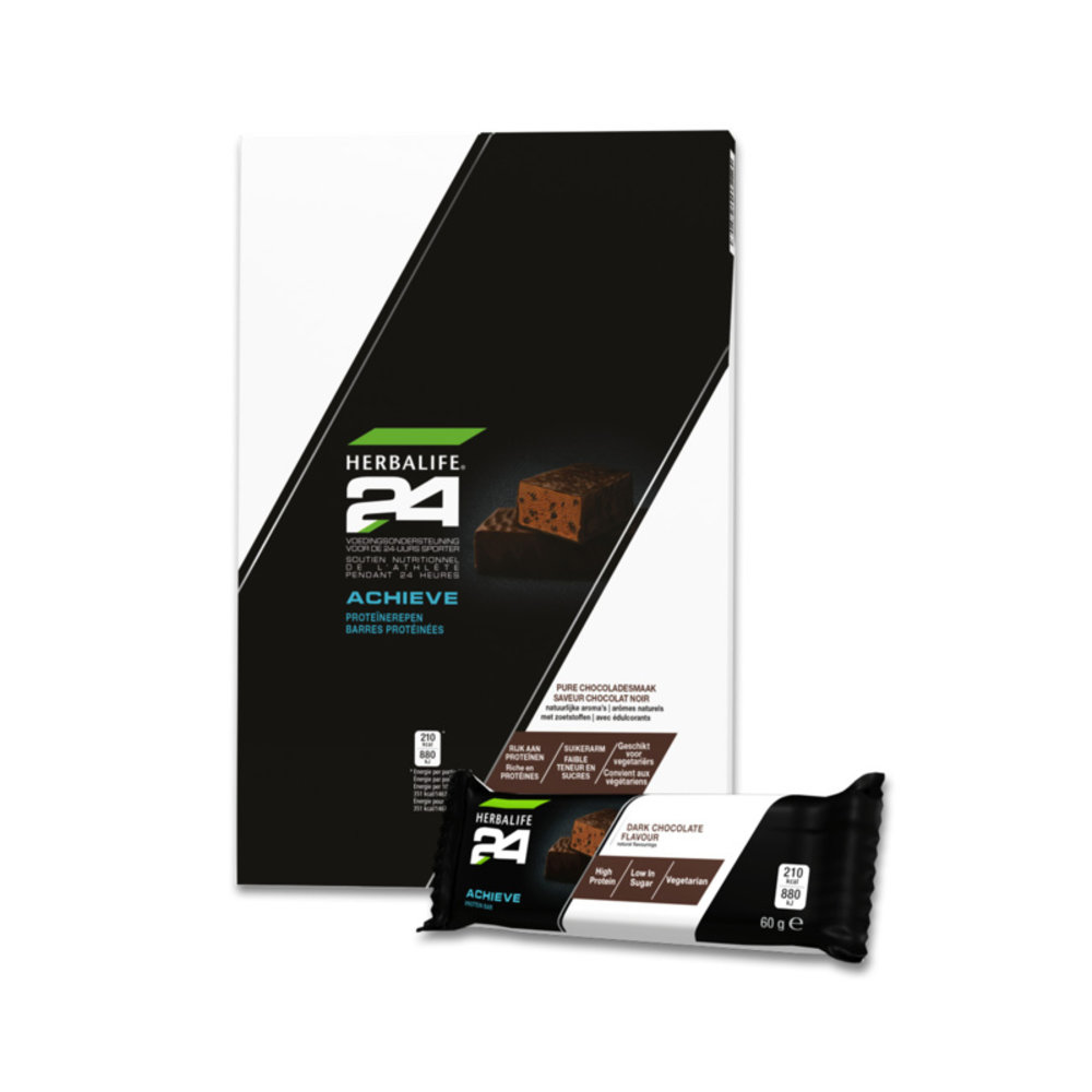 Herbalife H24 Achieve proteïnereep Pure chocoladesmaak Herbalife H24 Achieve proteïnereep Pure chocoladesmaak