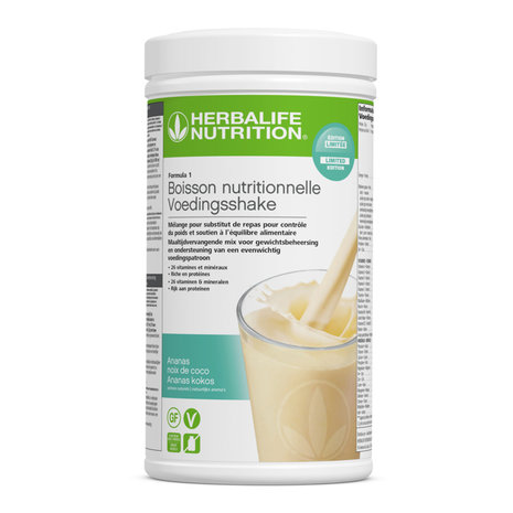 Herbalife NIEUW: F1 Ananas & Kokos Herbalife NIEUW: F1 Ananas & Kokos