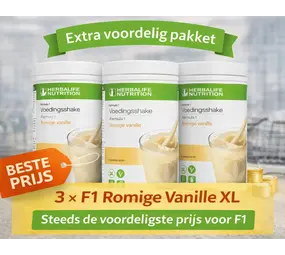 Herbalife Voordeelpakket 3 x F1 Romige vanille XL 780 gr