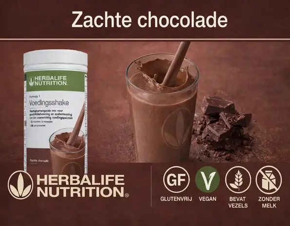 Herbalife F1 Shake Zachte chocolade Herbalife F1 Shake Zachte chocolade