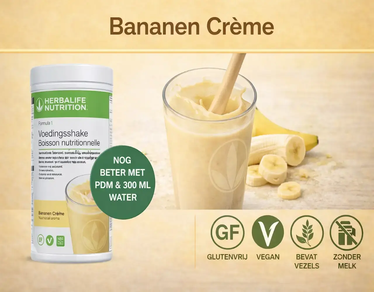Herbalife F1 Shake Bananen Crème