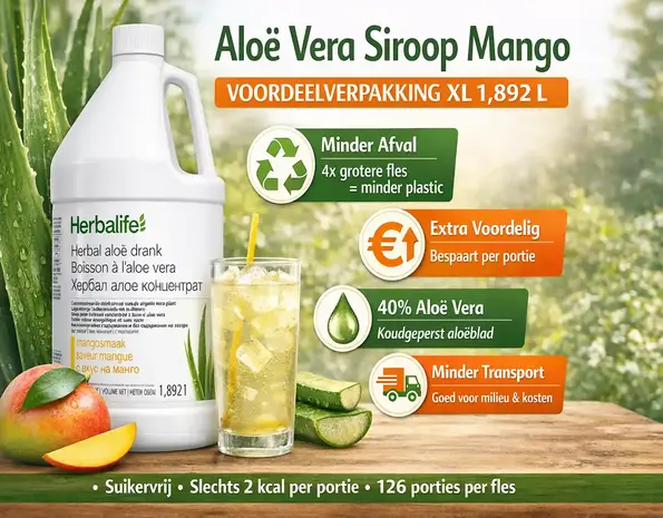 Herbalife Aloë drinksiroop mango GROOT