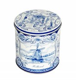 Delft blue stroopwafel tin