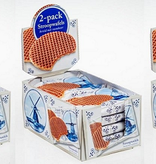 Delft Blue Stroopwafels Tripple displaybox Delft blue duo-packs