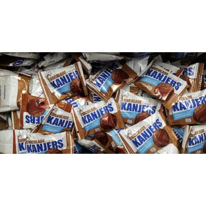 Mini Chocolade Kanjers Stroopwafels in luxe uitdeel box (120 stuks)