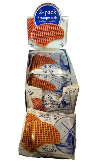 Delft Blue Stroopwafels Stroopwafel Pallet 2 packs delft blue