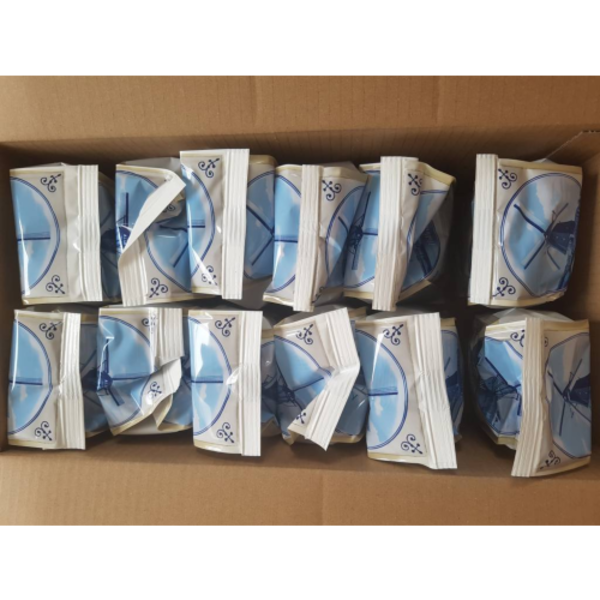 Delft Blue Stroopwafels Mini Stroopwafels Delfts Blauw (12 pakjes in een doos )