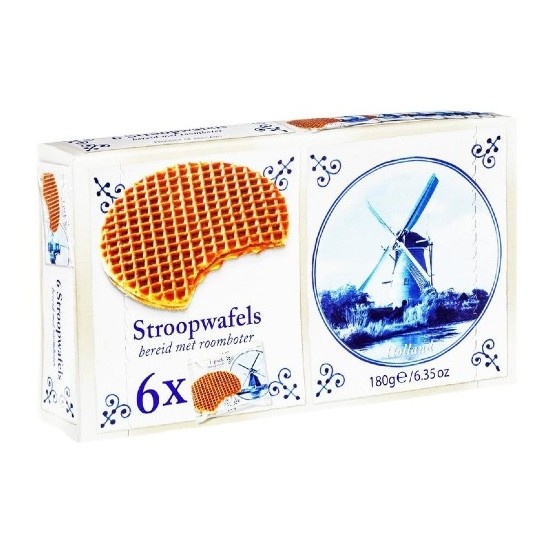 Delft Blue Stroopwafels Stroopwafels Delft Blue loose packed (6pcs)