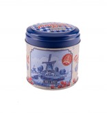 Holland delft blue + red stroopwafel tin