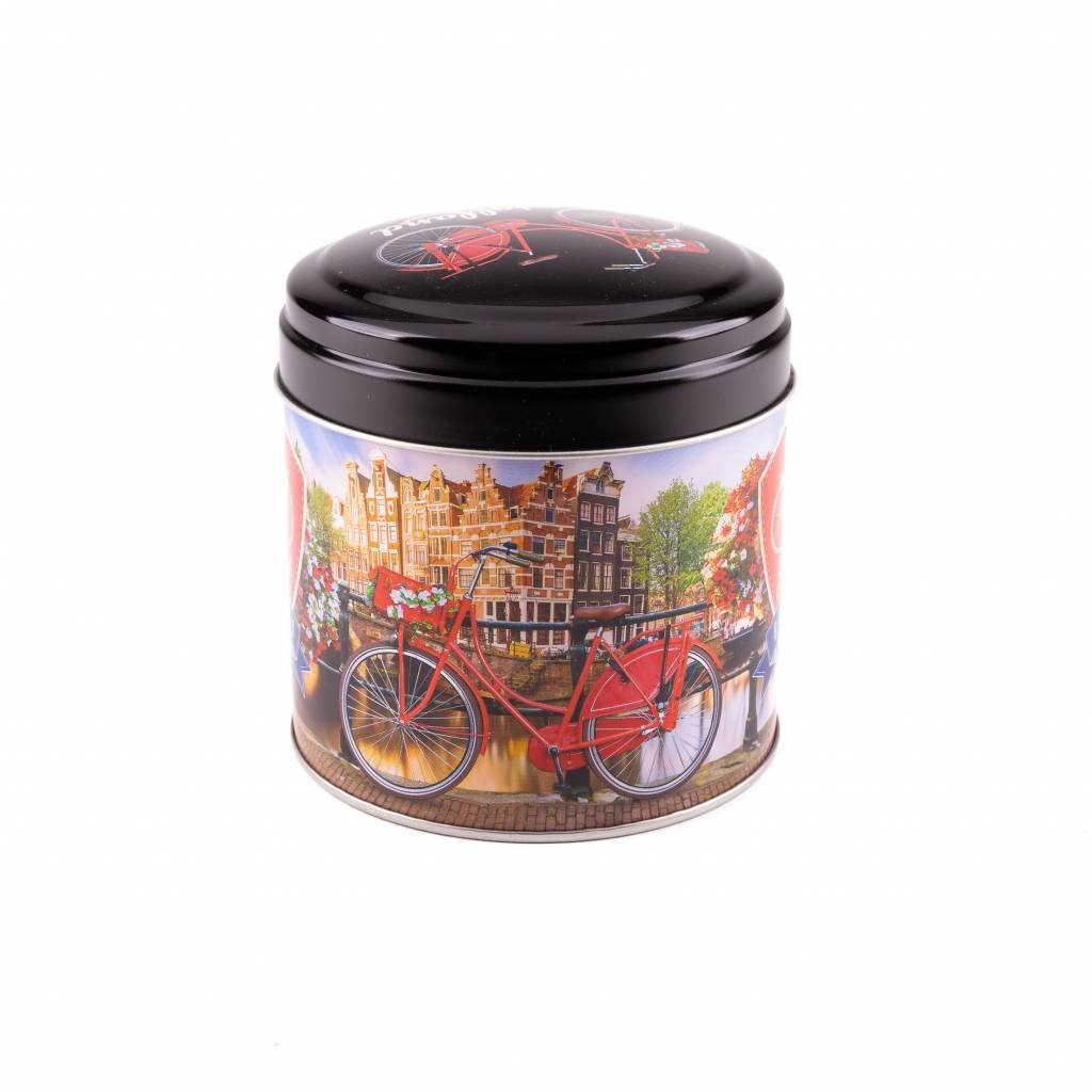6 pieces Holland bicycle stroopwafel tin