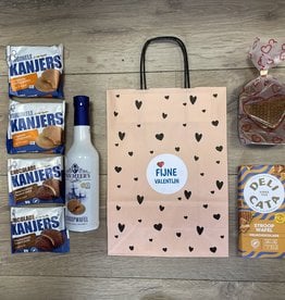 Stroopwafel Giftbox stroopwafel love bag + liqueur