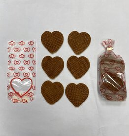 Stroopwafel hearts (6-pack)