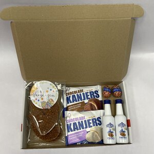 Paas giftbox klein +  stroopwafel likeur