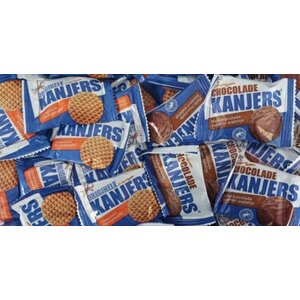 mini Kanjers Stroopwafels Regular + Chocolate in luxury handout box (120 pcs)