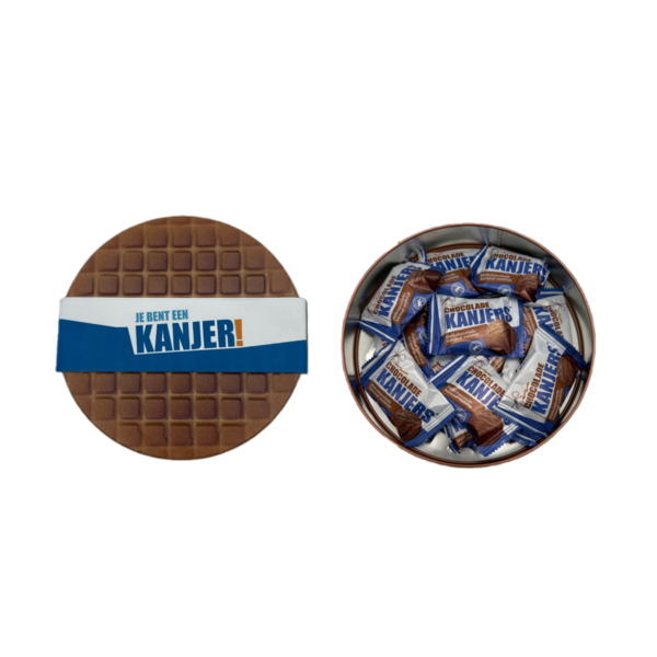 Kanjers Stroopwafel 3D Je bent een kanjer ( Chocolade stroopwafels)