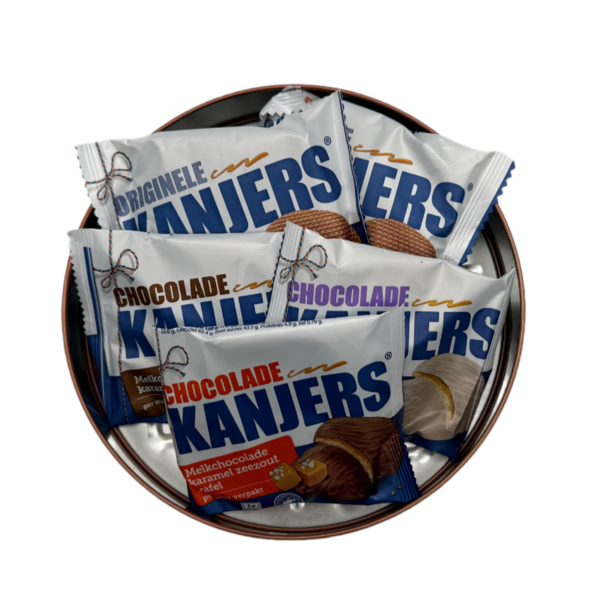 Kanjers 3D Stroopwafel Tin filled with Kanjer Syrup Waffles (5 pieces)