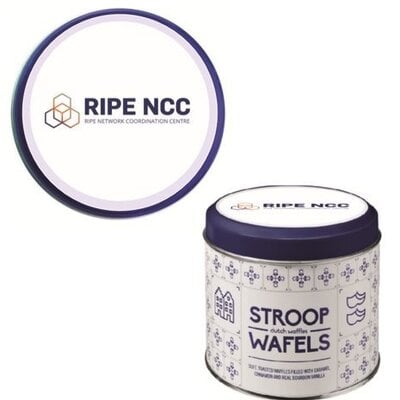 Stroopwafels als Relatiegeschenk | Gepersonaliseerd & Bedrukte Blikken | StroopwafelWorld