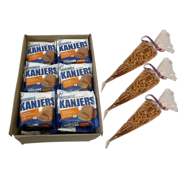 Kanjers 28 Kanjers Stroopwafels + 3 bags of stroopwafel crumbs