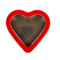 Classic Red Heart Tin with Window