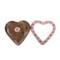 Sweet Love Heart Tin with window and 6 heart-shaped stroopwafels