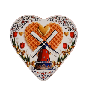 Holland Liefde Hartblik - met 3 stroopwafels
